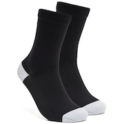 Ribbed Ellipse Long Socks - Blackout