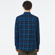 Cabin Button Down LS - Blue Check