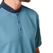 Bomber Collar Piquet Polo - Alien Blue