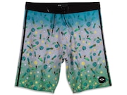 Bermuda De Água Tropical Big Pattern Boardshorts - Heather Gray