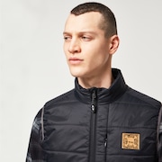 Tc Skull Puffy Vest - Blackout