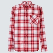 Essential Plus LT Flannel LS - Deep Red Check