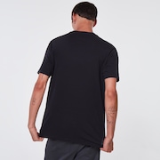 3D Lines Bib Logo Tee - Blackout