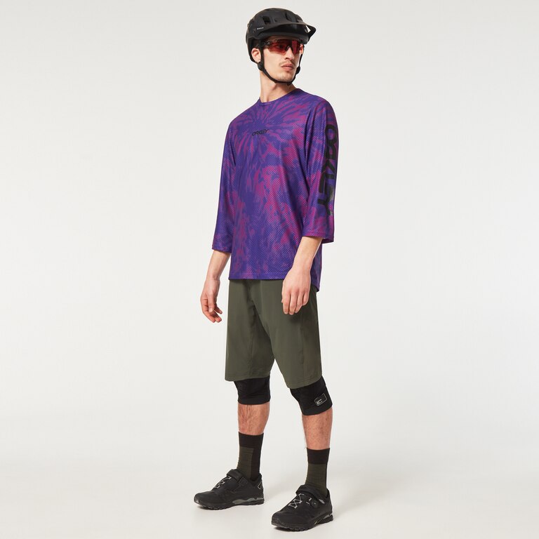 Ride Free 3/4 Jersey - Purple Mountain Td Print