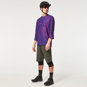 Ride Free 3/4 Jersey - Purple Mountain Td Print
