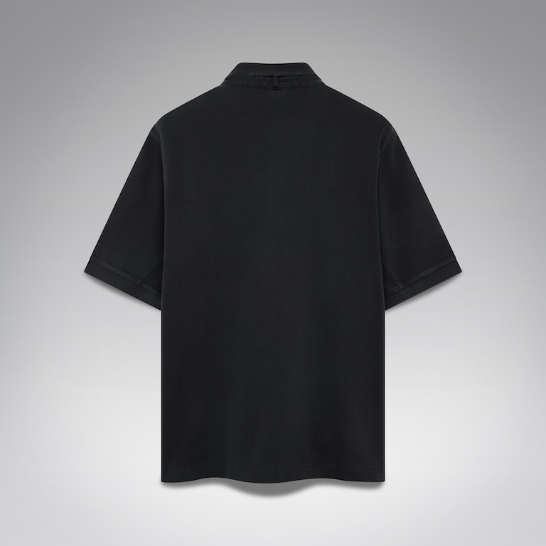 SS Piquet Polo Metal Chest Coin - Pitch Black