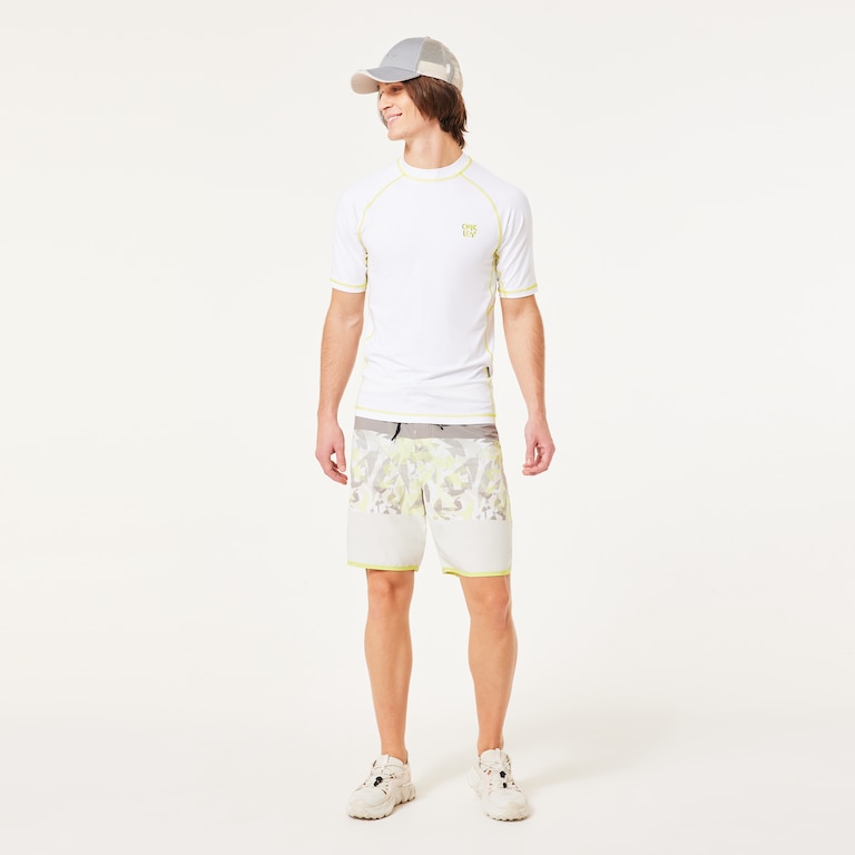 Coral SS Rashguard - White
