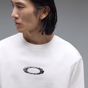 Rs Veil 1975 Jpn LS Tee Gunmetal - White