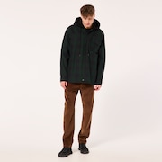 Bear Cozy Hooded Jacket - Black/Green