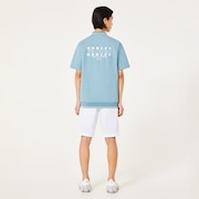 O-Sync Pack Abstract Hem Polo - Blue Ice