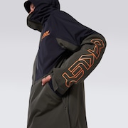TNP Lined Shell Anorak - Black/Green