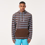 Dawny 1/4 Zip Hoodie - Carafe Stripes
