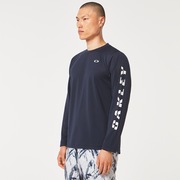 Slant Logo Print L/S Tee 6.0 - Fathom