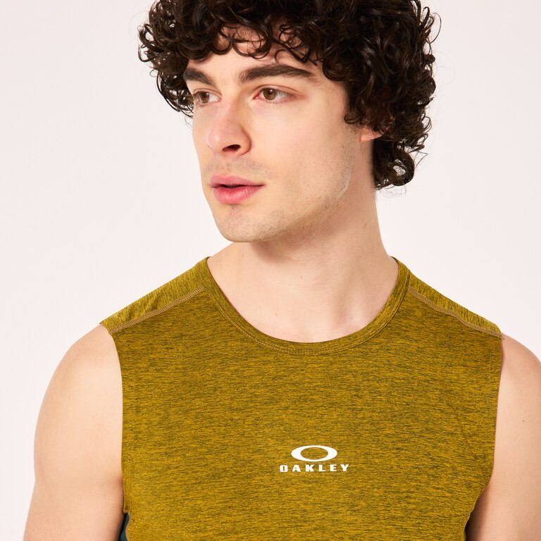 O Fit Rc Sleeveless Tee - Green/Yellow Heather