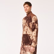 Tc Rykkinn Rc Fleece - Brown Clouds Print