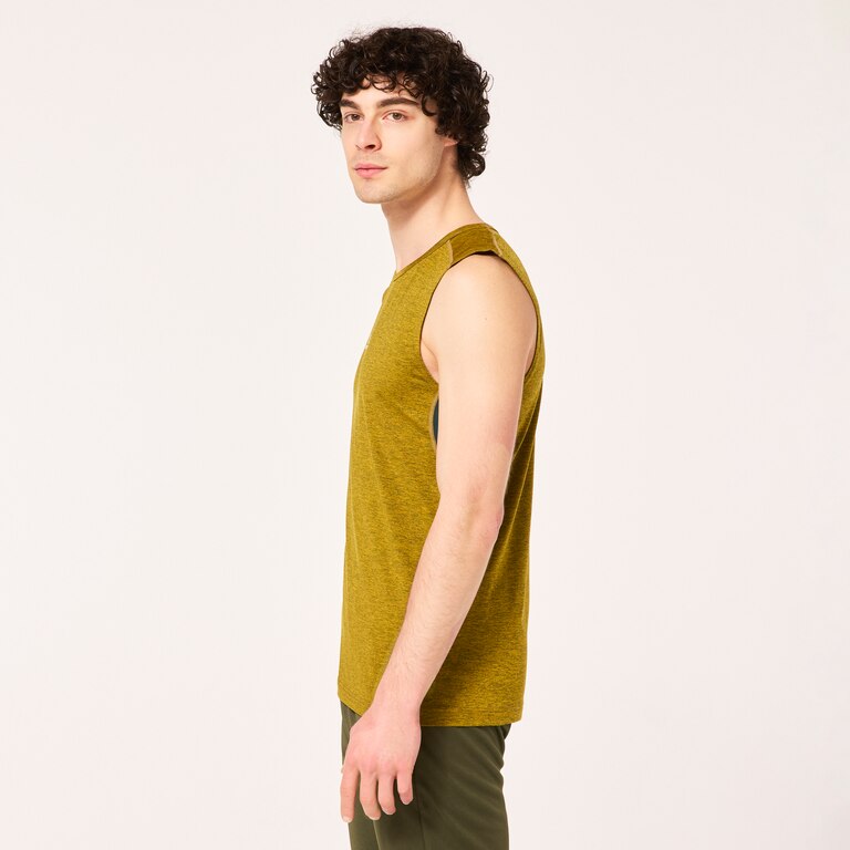 O Fit Rc Sleeveless Tee - Green/Yellow Heather