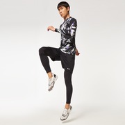 Technical Base Layer Ls Crew - Black Storm Print