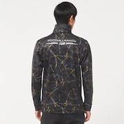 Oakley Crack Mx Hi-Neck Ls Shirt - Black Print