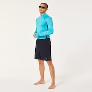 Performance LS Rashguard - Swimming Pool Blue