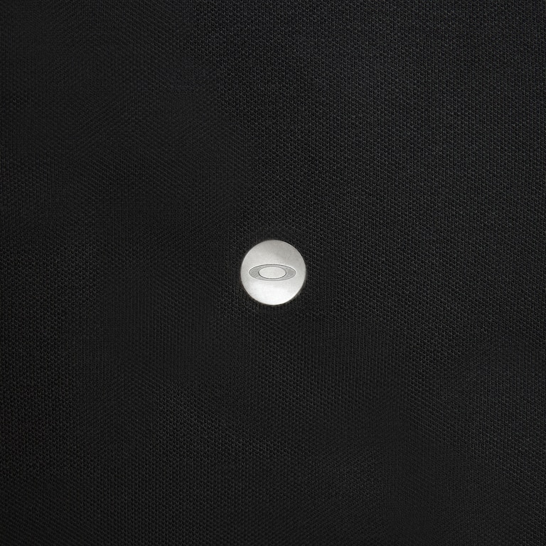 SS Piquet Polo Metal Chest Coin - Pitch Black