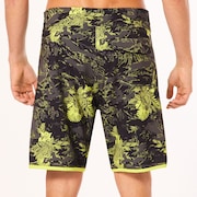 Palm Florals Rc 19” Boardshort - Tiger Flowers Camo Green