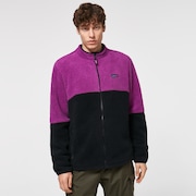 Gradient B1B patch FZ fleece - Blackout/Ultra Purple