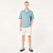 Cuban Collar SS Shirt - Pacific