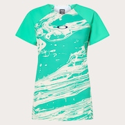 W Seeker Airline SS Jersey - Duality Swirl White/Mint