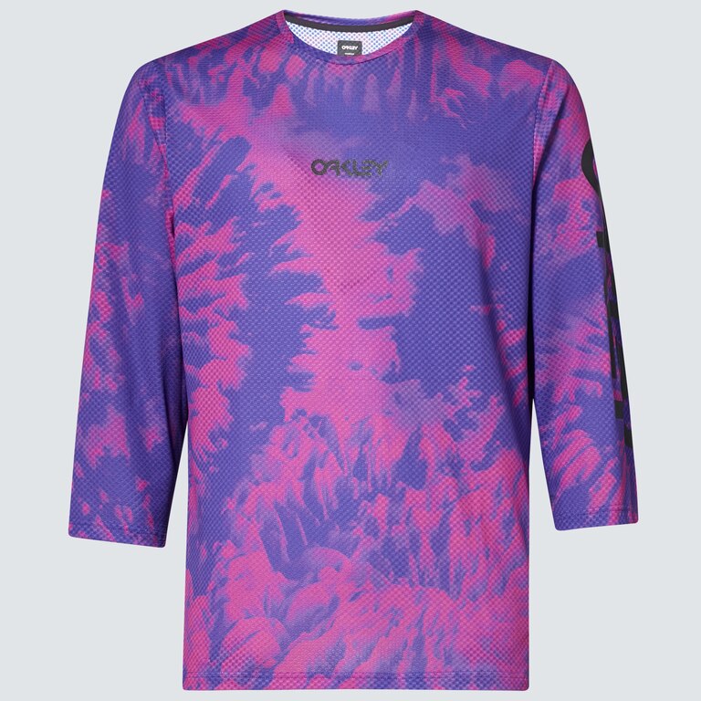 Ride Free 3/4 Jersey - Purple Mountain Td Print