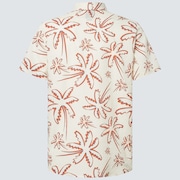Deco Palms Rc SS Button Down - Three Lines Palms Arctic