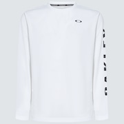 Slant Logo Print L/S Tee 6.0 - White