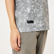 Skull Geo Foliage Shirt - Brown Print