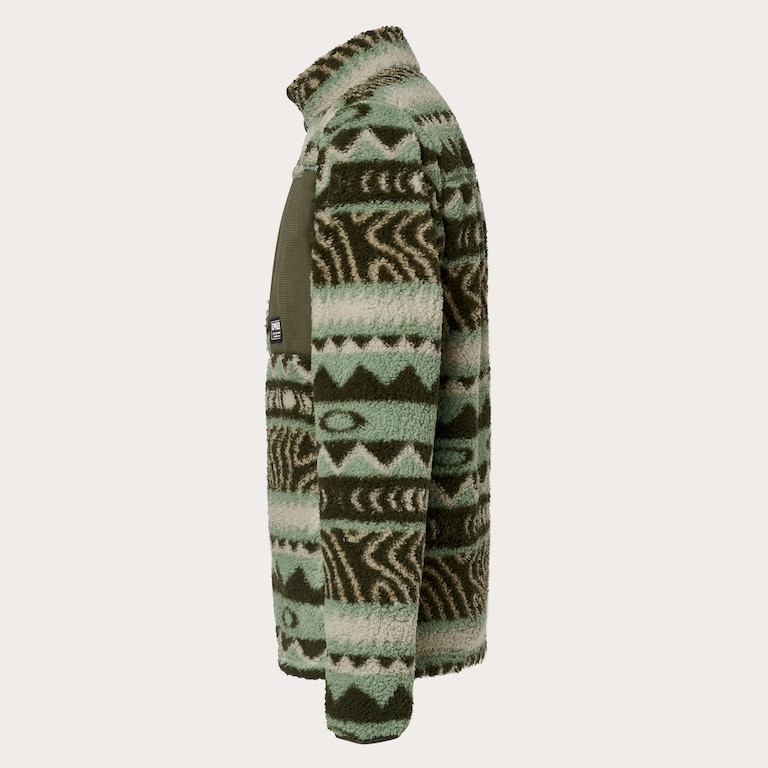 Mountain Fire Sherpa - Green Norway Pattern