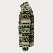 Mountain Fire Sherpa - Green Norway Pattern