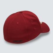 6 Panel Stretch Metallic Hat - Iron Red