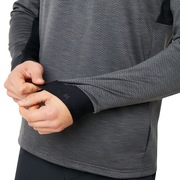 Knockdown Mixed Fleece 1/4 Zip - Forged Iron