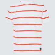 Six Stripes Short Sleeve  Tee - White