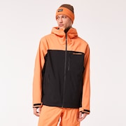 Oakley Tc Skull Reduct Shell Jacket in Blackout/Soft Orange