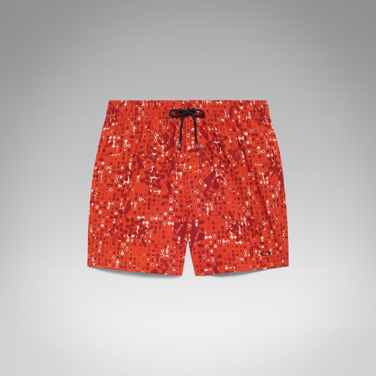 All Hibiscus 17'' Beachshort - Monog Pixel Aviator Oran