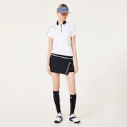 Elevate Squeeze Hem Polo - White