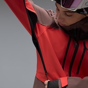 W. Kendall RC Shell Jacket - Dark Umber/Hibiscus Red