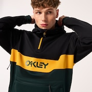 Tnp Nose Grab Softshell Hoodie - Black/Hunter Green