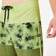 Session Rc 19" Boardshort - 3D Flower Light Green