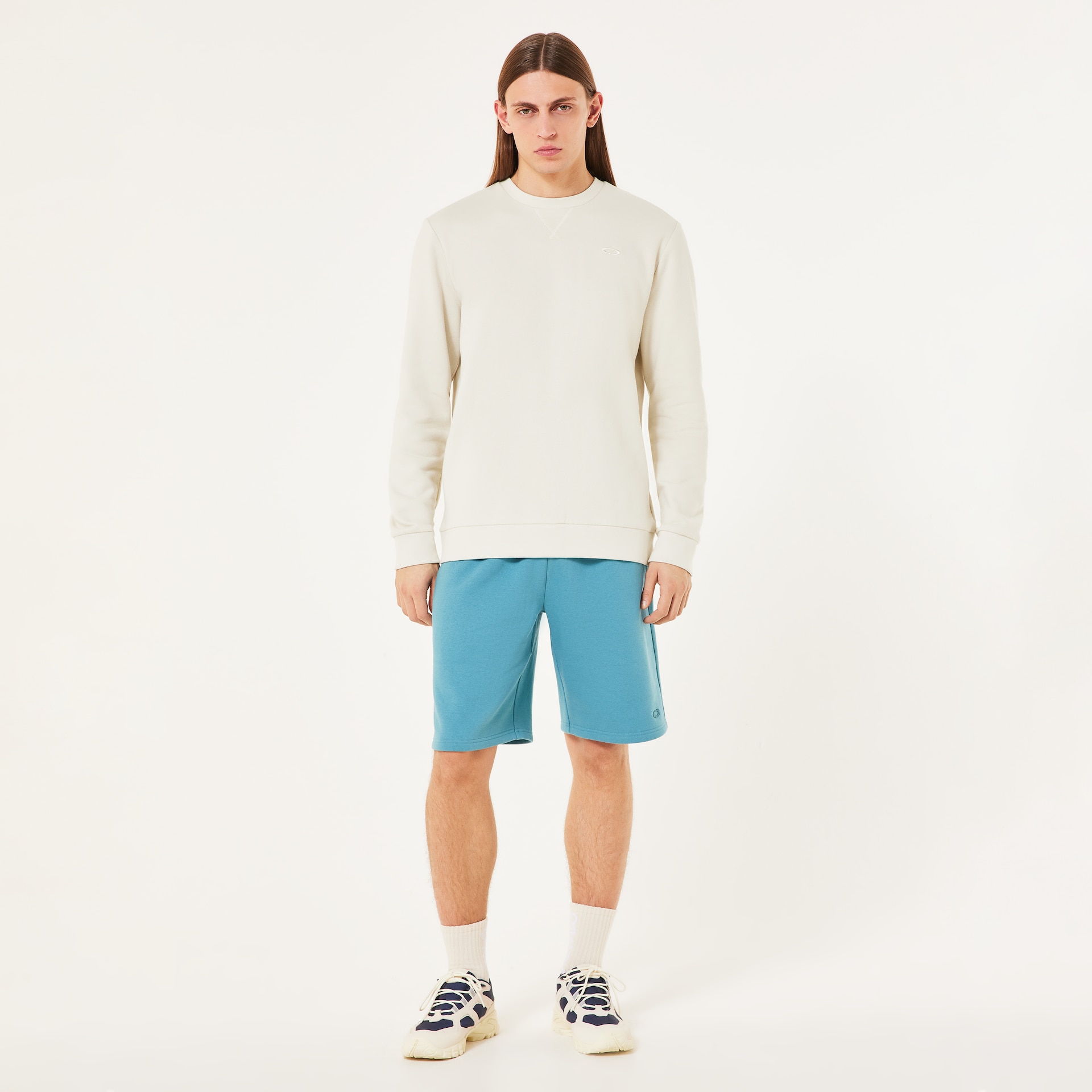 Oakley Relax Crew Top Sweatshirt 2.0 Mist FOA404846-68S, Small