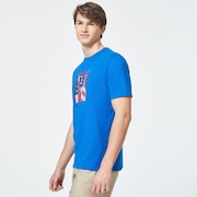 USA Flag Picture Short Sleeve Tee - Uniform Blue