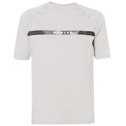 Camou Stripe Logo Rashguard - Light Gray
