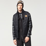 Tc Skull Puffy Vest - Blackout