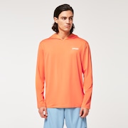Rainbow Rc Hooded Rushguard - Soft Orange