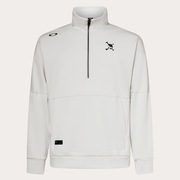 Skull Bulge H/Z Pullover Fleece - Lunar Rock