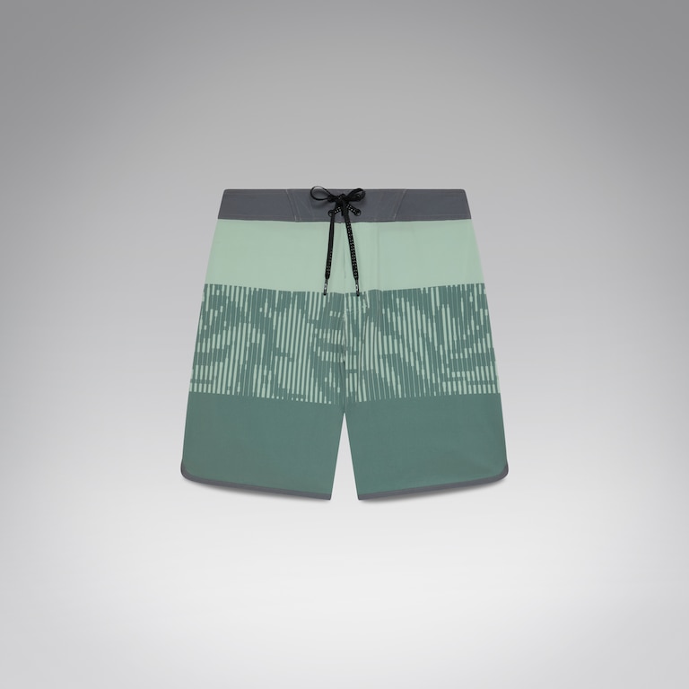 Session Rc 19" Boardshort - Faded Green Hibiscus Str